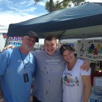 Chris and Teresa Wilson and Cody at the WRFA booth