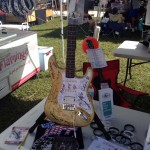 The guitar FULL of autographs!