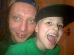 Our newest #SelfiesforAwareness picture! This Marc and his son Chase. Chase is actually featured on our website, rocking the drums, just like his Daddy does.